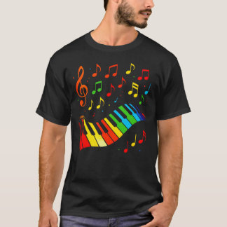T-shirt Piano Et Notes -