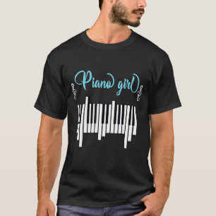 T-shirt Piano Girl