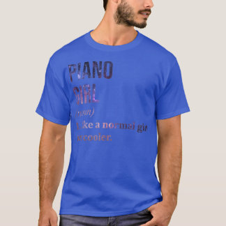 T-shirt Piano Girl Dit Drôle (2)
