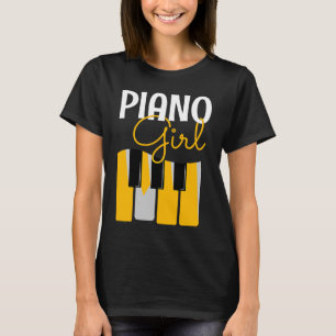 T-shirt Piano Girl Funny Qote Pianiste mélomane Amateurs d