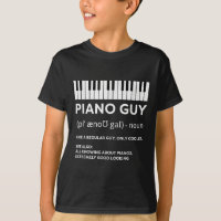 Piano Guy Chemise Pianiste Man Joueur Clavier Drôl