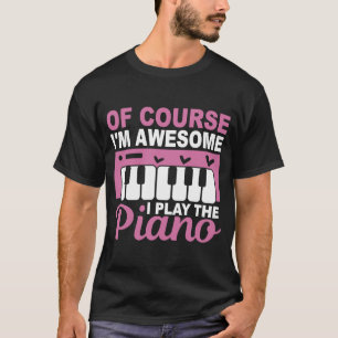 T-shirt Piano-joueur piano pianiste fille