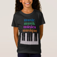 Piano Keyboard Music Texte en plusieurs langues