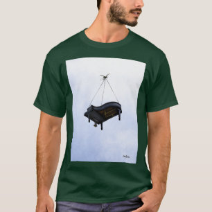 T-shirt Piano long volant