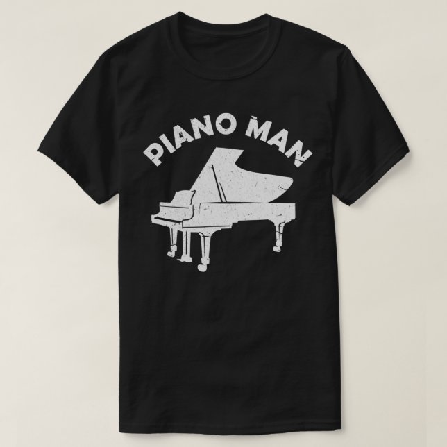 T-shirt Piano Man Drôle Clavier Pianiste Musicien Piano Mu (Design devant)