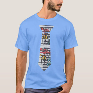 T-shirt Piano Necktie Piano Player Pianiste Musique classi