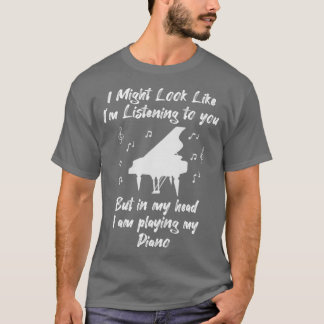 T-shirt Piano Pianiste Instrument Enseignant Cadeau