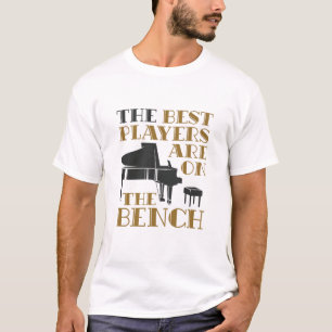 T-shirt Piano Player Pianiste Meilleur Joueur Sur Le Banc