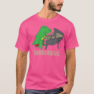 T-shirt Pianosaurus Chemise de Piano Dinosaure Percussion