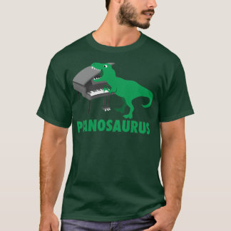 T-shirt Pianosaurus Piano Art Dinosaur Percussion Musique 