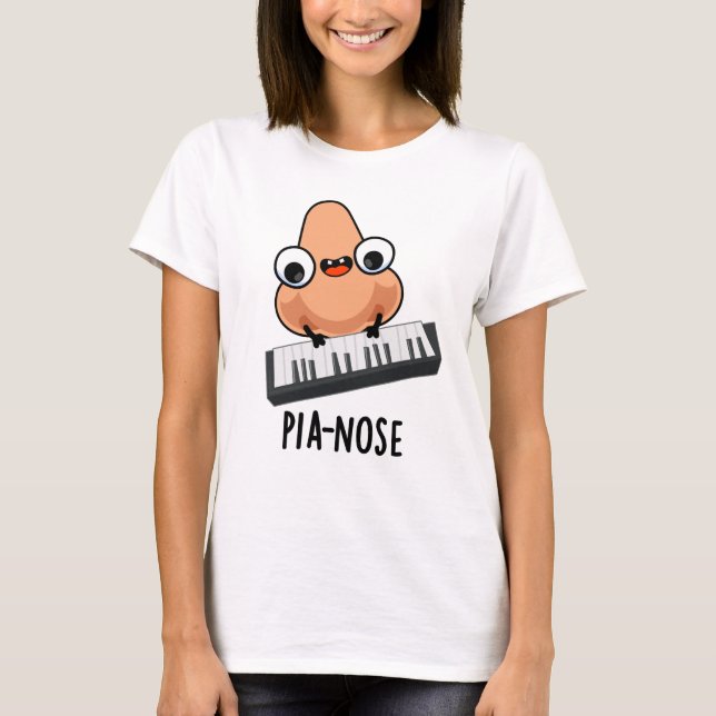 T-shirt Pianose Funny Piano Nez Pun (Devant)