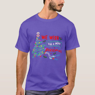 T-shirt PICC Nurse Noël Vasculaire ICU RN Nurse Noël