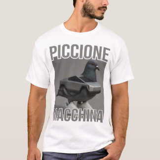 T-shirt Piccione Macchina - Mème de la voiture-pigeon