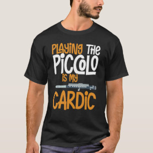 T-shirt Piccolo Instrument Music Flute Player Débutant Les