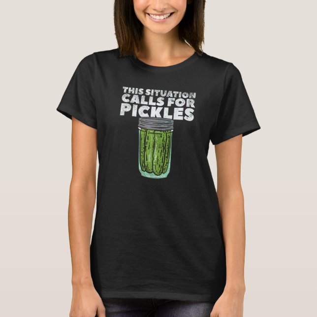 T-shirt Picker Pour Les Appels De Concombre Pour Les Pickl (Devant)