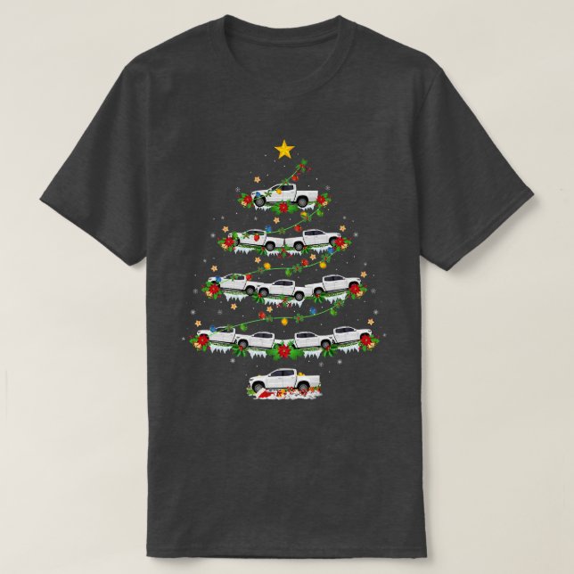 T-shirt Picket Camion Correspondance Père Noël Pickup Truc (Design devant)
