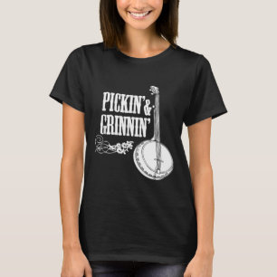 T-shirt Pickin Grinnin Banjo Banjo jouer