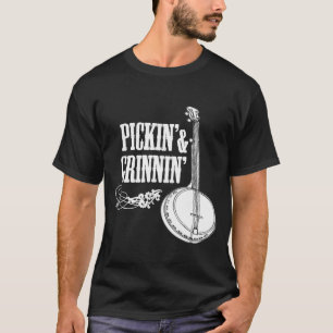 T-shirt Pickin Grinnin Banjo Banjo jouer