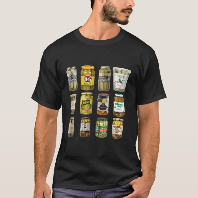 T-shirt Pickle Funny Social Viral Meilleur Canned Pickles  (Devant)