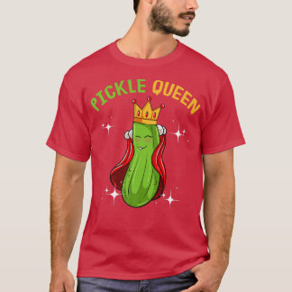 T-shirt Pickle Queen Funny Vegan Cucumber Vegetable