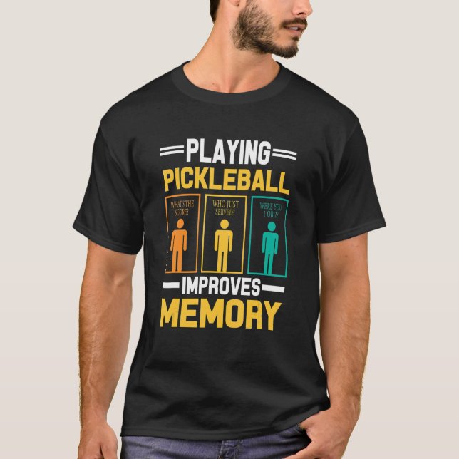 T-shirt Pickleball Aimant Paddle Pickleball Joueur S (Devant)