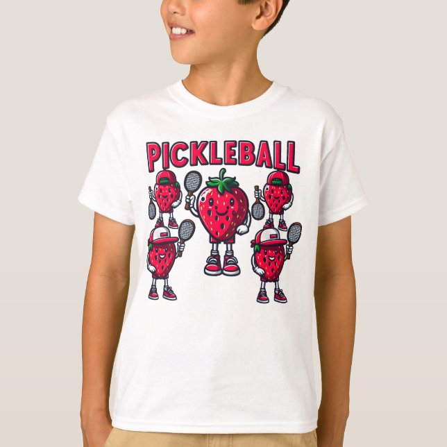 T-shirt Pickleball & Berries Pickleball & Berries Drôle (Devant)