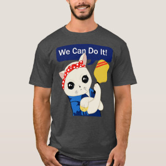 T-shirt Pickleball Cat Nous pouvons le faire