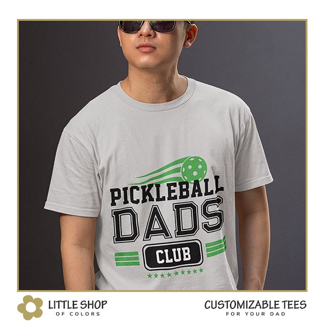 T-shirt Pickleball Dads Club Varsity Style personnalisable (Créateur téléchargé)