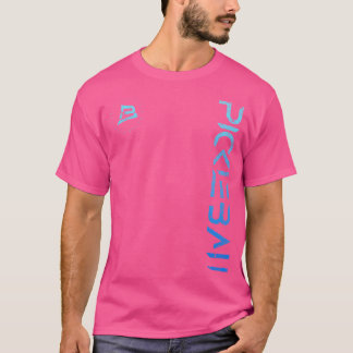 T-shirt Pickleball dégradé bleu dégradé Design Décontracté