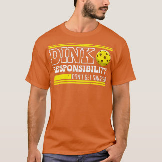 T-shirt Pickleball Dink Responsabilité Retro Pickleball Pl