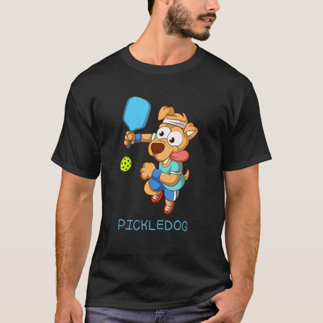 T-shirt Pickleball dog  PICKLEDOG (Devant)