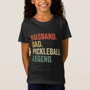 T-Shirt Pickleball drôle Mari papa légende Père Vintage