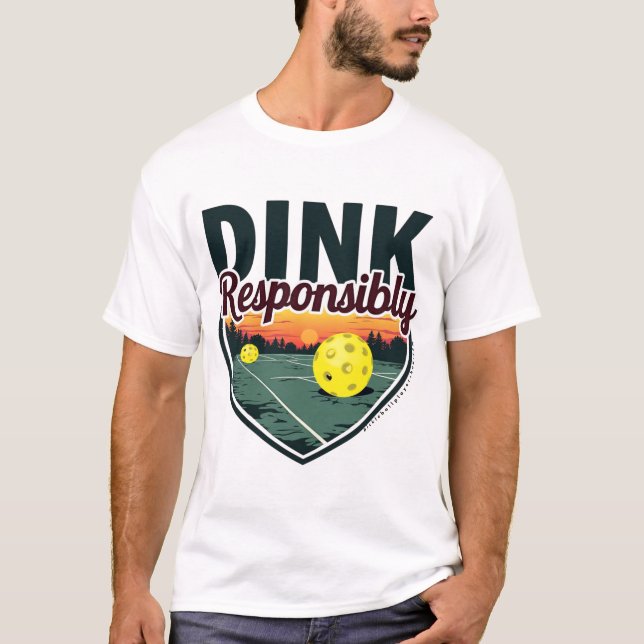 T-shirt Pickleball drôle pour les hommes - "Dink R (Devant)