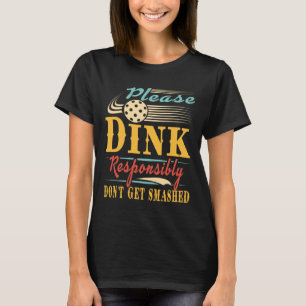 T-shirt Pickleball Drôle/ S'Il Vous Plaît Dîner De Façon R