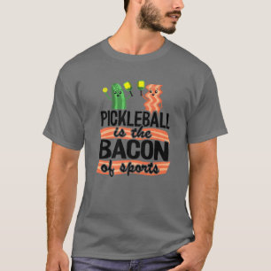 T-shirt Pickleball Est Le Bacon De Sport Pickle Ball Papa
