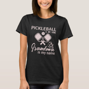 T-shirt Pickleball Est Mon Jeu Pink Grandma Est Mon Nom