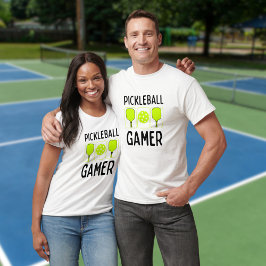 T-shirt Pickleball Gamer Paddles et Ball