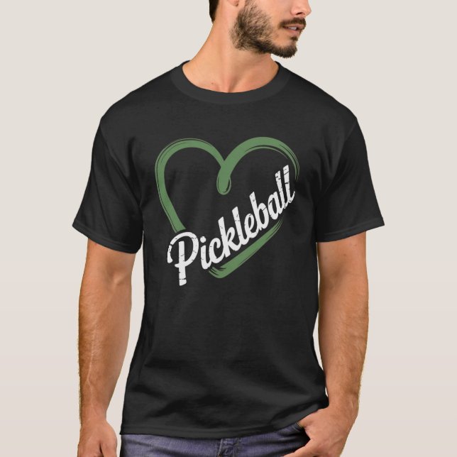 T-shirt Pickleball Heartbeat (Devant)