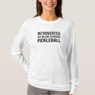 T-shirt Pickleball Introvert Lecture Jouer Joueur de terra