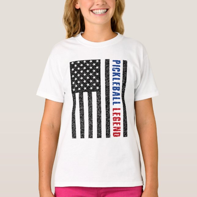 T-shirt Pickleball Legend USA (Devant)