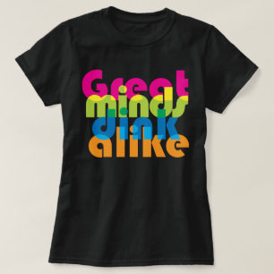 T-shirt Pickleball Les grands esprits boivent tous les deu