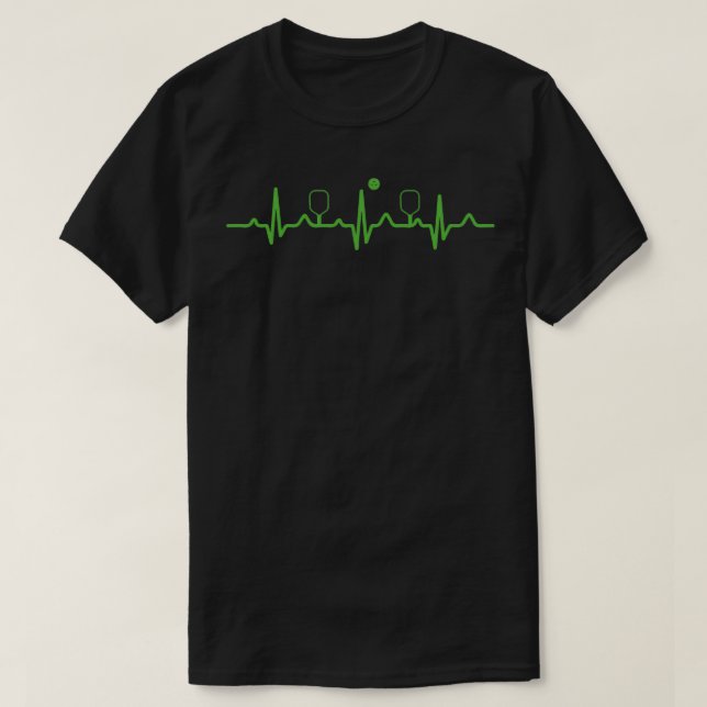 T-shirt Pickleball Life Heartbeat EKG (Design devant)