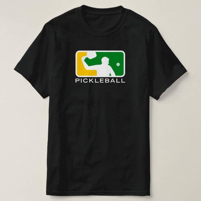 T-shirt Pickleball : Ligue majeure (verte/blanche) (Design devant)