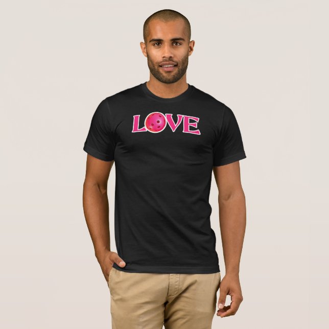 T-shirt Pickleball Love Pink Pickleball Valentine (Devant entier)