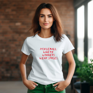 T-shirt Pickleball Lover's Dream drôle slogan rouge
