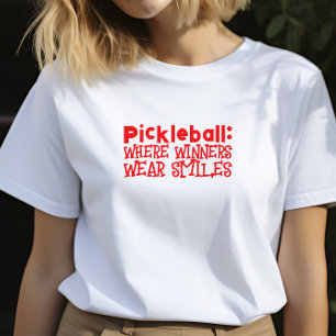 T-shirt Pickleball Lover's Dream drôle slogan rouge