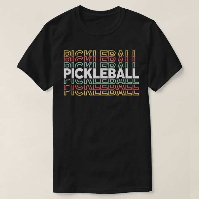 T-shirt Pickleball Men & Women Pickler Player 747 (Design devant)
