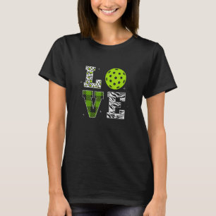 T-shirt Pickleball mignon Pour Femmes Dames I Love Pickleb