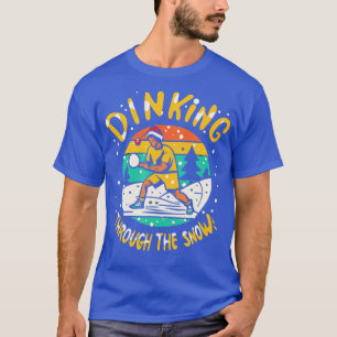 T-shirt Pickleball Noël Funny Sports Dinking Festive