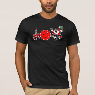 T-shirt Pickleball Noël Joie Sucre de canne Père Noël Noël